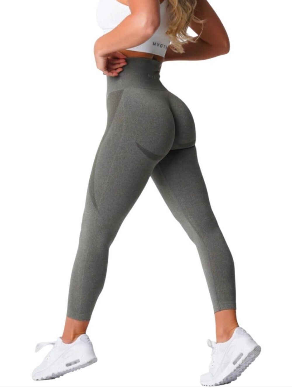 NVGTN Contour Seamless Leggings Women's Khaki Green Medium